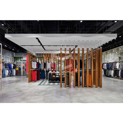 3mm Thick Boutique Female Clothing Shop Display Furniture 8mm Tempered Glass