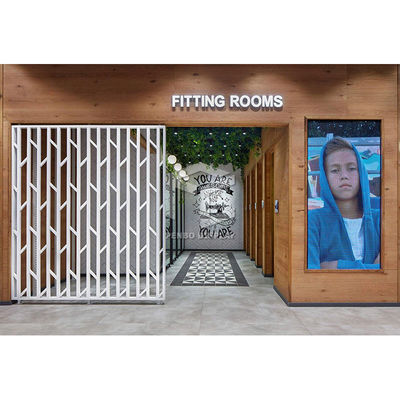 3mm Thick Boutique Female Clothing Shop Display Furniture 8mm Tempered Glass