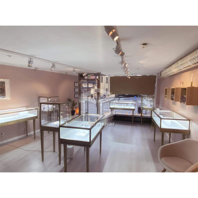 Penbo 1200*400*1050 Glass Jewelry Shop Furniture Counter Glossy