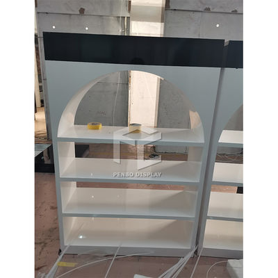 20mm MDF Skincare Display Shelves For Cosmetic Shop EPE Cotton Packaging