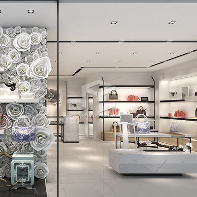 Melamine Boutique Handbag Display Shelf 3mm Thick MDF Handbag Rack Display