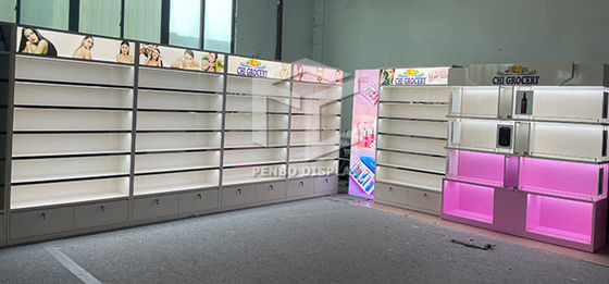 MDF Skincare Shop Cosmetics Display Showcaes Brushed Spay Painted